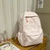 Mochila Escolar de Grande Capacidade para Campus Feminina Estilo K Estudante do Ensino Fundamental Tie-Dye Simples Mochila para Estudante do Ensino Médio Estilo Ins Mochila Estilo Japonês