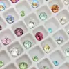 Nuevo Taladro de Joyería para Manicura Super Brillante Redondo Multicorte Fondo Puntiagudo Taladro de Pila de Cristal Color Mixto Taladro Decorativo para Uñas Shiyue