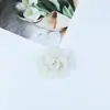 Estilo Francés Primavera Nuevo Hecho a Mano Organza 6cm Tela Flor de Rosa Tridimensional Pasador para el Cabello Flor para Zapatos Accesorios