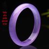 Pulseira de jade violeta esmeralda jade de rocha de quartzo roxo claro transparente de alto gelo pulseira feminina roxa gelo
