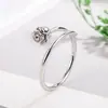 Anel Flor de Rosa Tridimensional para Mulheres, Anel Simples para Dedo Indicador, Design Moderno e Único, Estilo Ins Coreano de Alta Qualidade