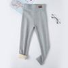 Leggings Outono e Inverno para Meninas Crianças Acolchoados com Forro de Lã Crianças de Tamanho Médio e Grande Roupa Externa Calças Padrão de Couro para Meninas Bebês Calças Quentes de Cintura Alta