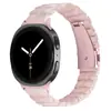 Adecuado para relojes Samsung Watch8/9, Correa de reloj inteligente clásica de acero inoxidable y resina de una sola cuenta para Watch8