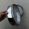 Tamiz de harina de acero inoxidable de 25 cm, utensilios de cocina para hornear, tamiz de harina, cesta de tamiz para artículos de primera necesidad para el hogar de 10 yuanes
