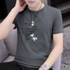 Camiseta de manga corta para hombre Ropa de verano para hombre Camiseta de algodón para hombre Ropa de verano Top para niño Corte ajustado para hombre Media manga Envío gratis