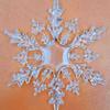 Decoraciones para árbol de Navidad copo de nieve acrílico copo de nieve para fotografía accesorios copo de nieve boda centro comercial diseño de tienda colgante de copo de nieve