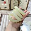 Pulseira de jade jadeíta natural tipo A azul e branco do Afeganistão para mulheres, fabricantes atacadistas, fornecimento ao vivo