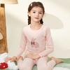 Roupas Íntimas de Algodão com Lycra Outono para Meninas Yingbron Roupas Quentes de Outono Calças de Outono Roupas de Casa para Crianças Conjunto Básico de Pijama