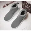 Botas de Neve Masculinas Sapatos de Inverno Novos Cano Médio Sapatos de Algodão para Exterior Quentes Forrados com Lã Espessados Sapatos de Algodão de Uma Perna para Prevenir o Frio e Antiderrapantes