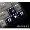 Material ABS transparente pixel amor esc wasd teclas de direção personalidade teclado mecânico mx cruz crisântemo tecla cap
