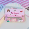 Versión Coreana del Nuevo Mini Clip de Oso de Dibujos Animados Lindo Clip para el Cabello de Conejo con Flor Dulce Accesorios para el Cabello para Flequillo de Bebé para Niños