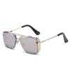 Gafas de Sol Retro de Malla Metálica Degradada 1906 Gafas de Sol para Hombres y Mujeres Amazon Venta al por Mayor Cuadradas Anti-UV Europeas y Americanas