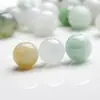 Venta al por mayor Cuentas de Jade Natural Cuentas Sueltas Cuentas de Jade de Tres Colores Tipo Hielo Jadeíta Cordón para Collar Pulsera Hecho a Mano Cuentas Redondas de Buda