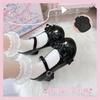 [Un Poco Dulce Listo para Enviar] Original Flower Bell Season Zapatos Originales Lolita Dulces y Lindos con Lazo y Punta Redonda