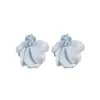 Aretes de Borla con Flor de Tela de Aguja de Plata, Estilo Vacaciones en la Playa, Aretes de Moda y Dulces, Lujo Ligero y de Alta Gama, Aretes Únicos