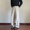 Pantalones Casuales Cleanfit con Dobladillo Curvo para Hombre 2025 Primavera Nuevos de Peso Pesado, con Caída Elegantes, Rectos y Sueltos