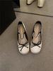 Altura Interior Zapatos de Ballet Rosas Zapatos de Mujer 2024 Nuevo Estilo Francés Primavera y Otoño Mary Jane Zapatos Suaves de Noche