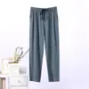 Pantalones de pijama para hombre de seda de hielo y modal Pantalones para casa Talla grande Casual Holgados Pantalones de una pieza Dropshipping Talla grande Sueltos