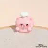Ornamento de Porco Animal Estéreo de Desenho Animado Resina Artesanal DIY Chaveiro de Cola de Creme Acessórios de Decoração de Mesa para Carro