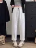 Pantalones de trabajo tipo harén estilo japonés para mujer, nueva colección de otoño, de cintura alta, versátiles, de corte holgado, pantalones zanahoria fluidos, pantalones casuales de pierna estrecha estilo abuela