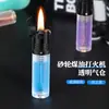 Nuevo Tanque de Aceite Transparente Rueda de Amolar Encendedor de Queroseno Delgado Portátil de Moda Encendedor Venta al por Mayor desde 1 Pieza