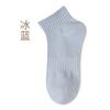 Calcetines Cortos de Algodón de Color Sólido para Mujer, Estilo Delgado de Verano, Calcetines Transpirables y Absorbentes de Sudor hasta Media Pantorrilla para Mujer, Venta al por Mayor desde Zhuji