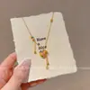 Nuevo Estilo Chino Estilo Nacional Bolsa de la Suerte Borla Collar de Esmalte Gama Alta Lujo Ligero Moda Exquisita Versátil Cadena para Clavícula 2025