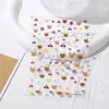 Arte de Uñas Rosa Estilo Japonés Pegatina Adhesiva Oso Dibujo Animado Decoraciones en Relieve Lindo Goma M Bean Respaldo Impermeable Patrón Pequeño