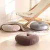 Almofada de chão de linho, estilo japonês, removível e lavável, espessa, para uso doméstico, adequada para bancos e tatames, uma almofada confortável para relaxar