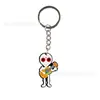 Chaveiro de Fantasma Desenho Animado de Halloween Chaveiro de Borracha Macia PVC Pingente de Bolsa Pequeno Presente Joia Chaveiro