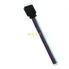 Tira LED 5050 RGB terminal macho de 4P línea de conexión de barra de luz colorida línea de cuatro núcleos