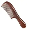Peine de Sándalo Dorado Natural para Uso en Casa para Mujeres con Cabello Largo, Peine de Sándalo, Peine de Madera Tallada de Doble Cara para Alisar el Cabello