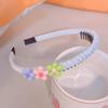Diadema de Flores de Color Amor de Verano para Niñas Accesorios para el Cabello Dopamina para Niñas Diadema para Flequillo Despeinado de Bebé