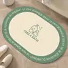 Alfombrilla de Baño de Barro Diatomeas Moderna Simple Absorbente de Agua Secado Rápido Antideslizante para Baño Hogar Inodoro Alfombrilla Fácil de Cuidar para Pies