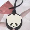 Colgante Lindo de Bebé Panda Gigante Colgante Decorativo de Bolsa de Cuero Accesorios para Llaves de Coche Etiqueta Colgante