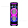 Altavoces Verticales Dobles Populares de Comercio Exterior de Argentina de 8 Pulgadas, Altavoces de Alta Potencia de 80W, Equipo de Audio de Gran Volumen para Fiestas