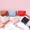 Estilo K de Creativo Popular Popular Llavero Personalizado Bolso Cuerda de Mano de Cuero PU Monedero Mini Almacenamiento Bolsa Pequeña