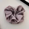Advanced Sense Cetim Plissado Intestino Grosso Anel de Cabelo Borda Da Orelha Elegante Rabo de Cavalo Corda de Cabelo Bolas de Laço Corda de Cabeça Novo Estilo de Flor de Cabeça