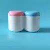 Pote Plástico com 250g de Pó de Inhame, Pote Plástico com Pó de Gergelim Preto, Pote Plástico com Pó para Substituição de Refeição