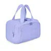 Bolsa de Maquillaje de Cuatro Compartimentos para Mujer con Doble Apertura Amplia, Gran Capacidad, Nueva Bolsa Portátil de Viaje para Artículos de Tocador