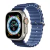 Correa Deportiva Apple Estilo Océano es Adecuada para Apple Watch Generación 1-10/Se/Ultra Correa de Silicona de Dos Tonos