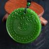 Pingente de Material Externo de Jade Verde Espinafre de Alta Imitação O Pingente de Jade Será Vendido como um Presente de Abertura Transmissão ao Vivo
