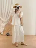 2026 Verano Nuevo Cardigan Camisa para Mujer Ganchillo Calado Floral Top Artístico Fresco Manga Corta Casual Transfronterizo