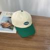 Gorra de béisbol para mujer primavera y verano nuevo estilo cubre cara ins moda estilo coreano versátil letra combinación de colores protección solar gorra con visera para hombre