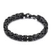 Pulseira masculina de titânio e aço imperial, estilo europeu e americano, com fivela quadrada de aço inoxidável, venda direta da fábrica de pulseiras cubanas