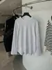 [Recomendação Principal] Yuran 26 Primavera/Verão Novo Tricô com Manga Raglan Longa de Fio Bouclé de Algodão Texturizado Nuvem