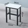 Banqueta Quadrada Simples, Banqueta Espessa para Oficina de Fábrica, Cadeira para Treinamento de Trabalho, Banqueta de Estudante, Banqueta Colorida para Jantar, Cadeira Doméstica para Adultos