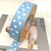 Cinta de puntos de 2.5 cm, estampado clásico de lunares, accesorios de decoración para ropa de juguete, embalaje, cinta de hilo DIY al por mayor