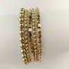 Amazon Set de Pulseras de Perlas Dorado Plateado Estilo Playa Diamante Cuadrado Geométrico Joyería Elástica para Mano
