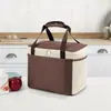 Bolsa de almuerzo portátil, bolsa bento, bolsa aislante de papel de aluminio engrosado, bolsa para lonchera, bolsa de picnic, bolsa de hielo, impresión de logotipo personalizado